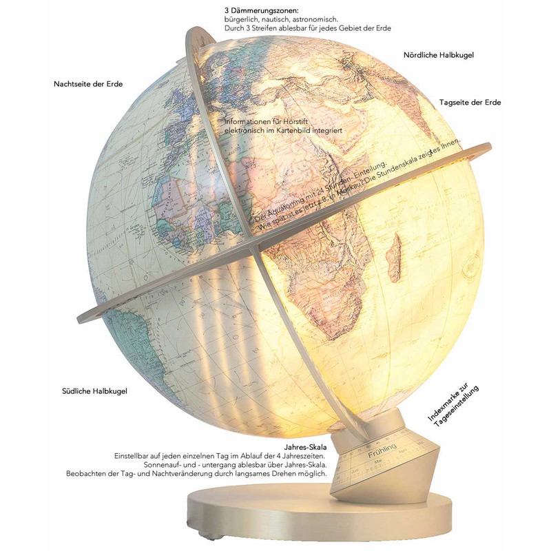 Columbus Globe Planeet aarde Royal 34cm (Duits)