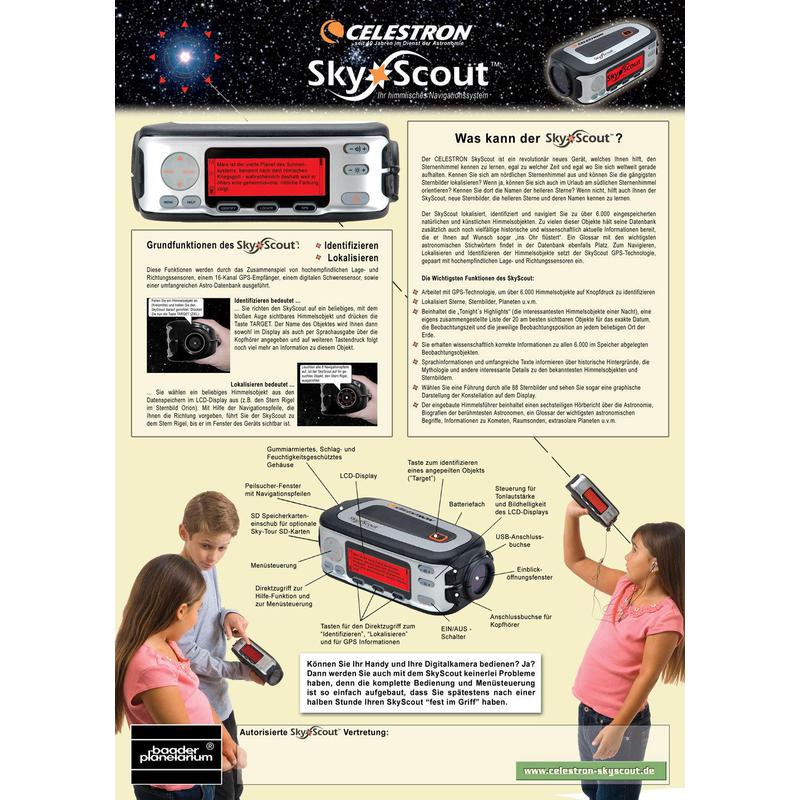 Celestron Thuis-planetarium SkyScout Hand-Planetarium (Duitse versie)