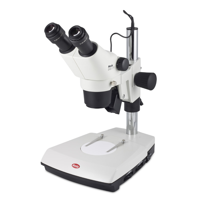 Motic Stereo zoom microscoop SMZ171-BLED, bino, 7,5X-50X