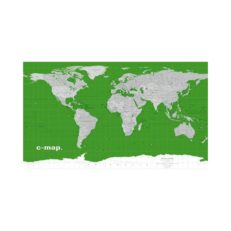 Columbus Wereldkaart C-Map wereld map ''groen