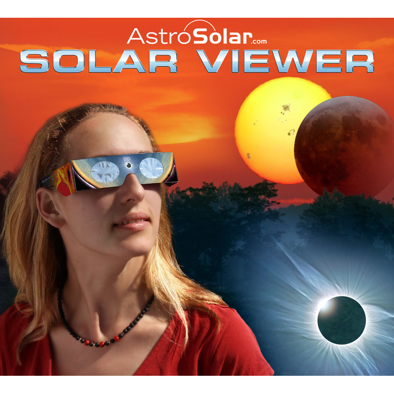 Baader Solar Viewer AstroSolar® zonsverduistering observatiebril, zilver/goud (100)