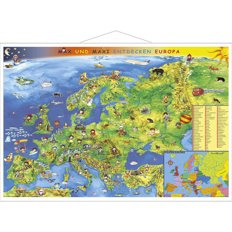 Stiefel Kinderkaart Europa (Duits)