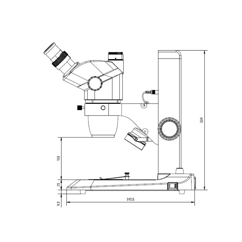 Euromex Stereo zoom microscoop NZ.1902-S, 6.7-45x, Rek, gereflecteerd en doorgelaten licht, bino