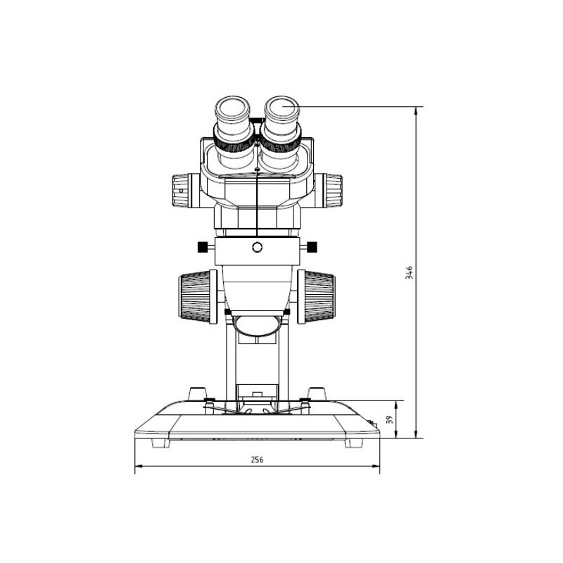 Euromex Stereo zoom microscoop NZ.1902-S, 6.7-45x, Rek, gereflecteerd en doorgelaten licht, bino