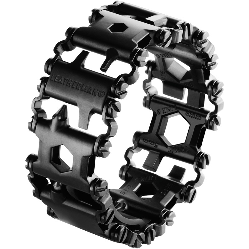 Leatherman Messen Tread Armband Zwart Gereedschaparmband