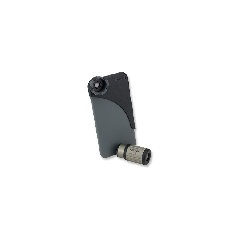 Carson Monoculair HookUpz 7x18 mono with adapter for iPhone 6 smartphone