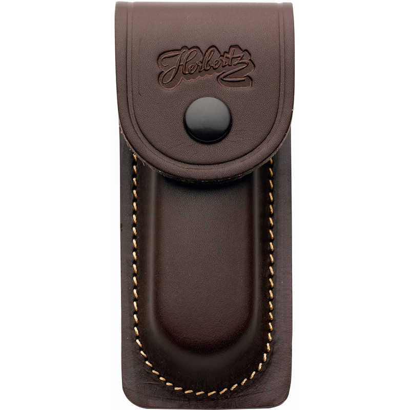 Herbertz Zakmes leren etui 2653090, bruin, voor 9cm