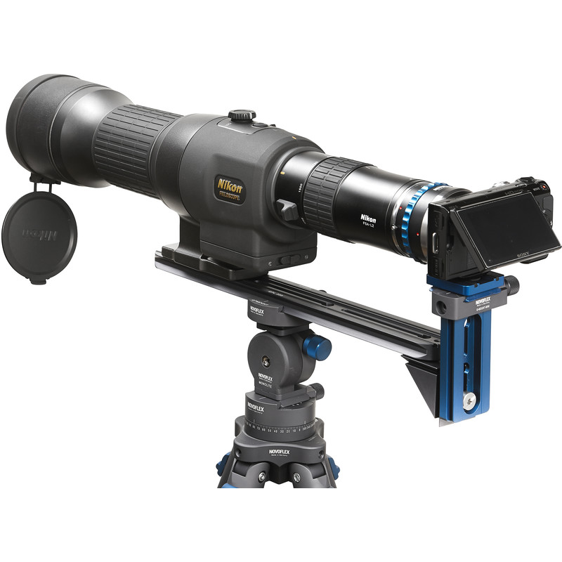 Novoflex QPL-SCOPE S Digiscoping houder voor rechte spotting scopes