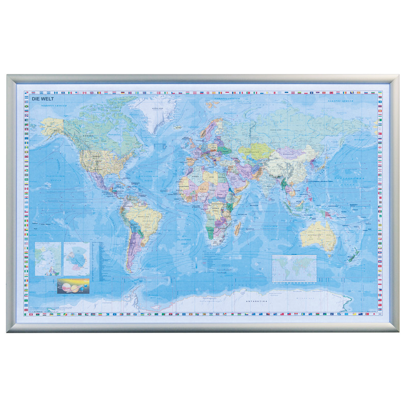 Stiefel Wereldkaart wereld map LED lichtkaart