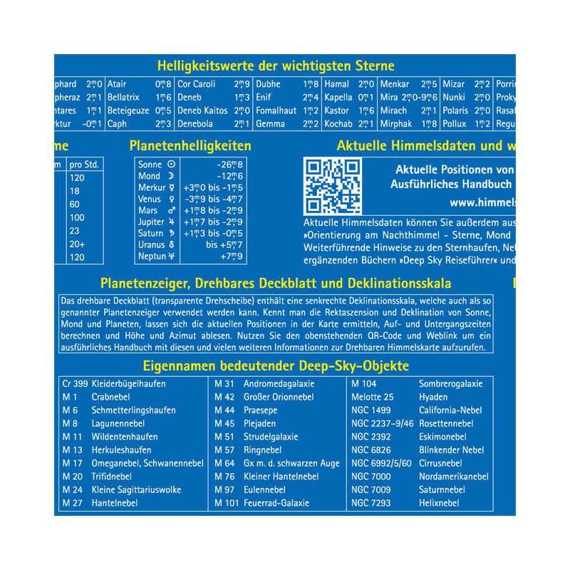 Oculum Verlag Draaibare sterrenkaart (Duits)