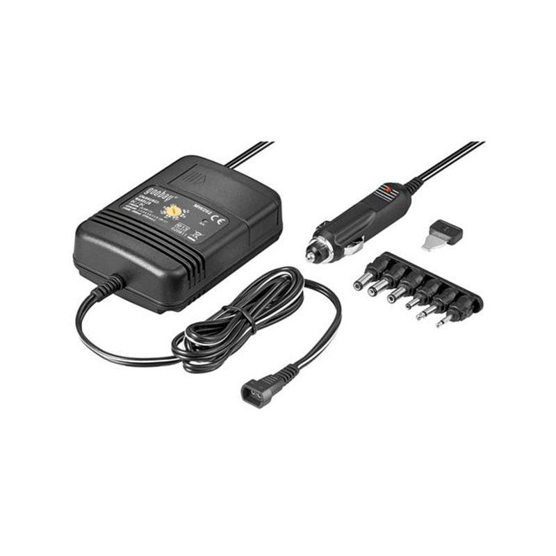 TS Optics Kabel Stroomvoorziening coax-adapterset, met sigarettenaansteker-plug