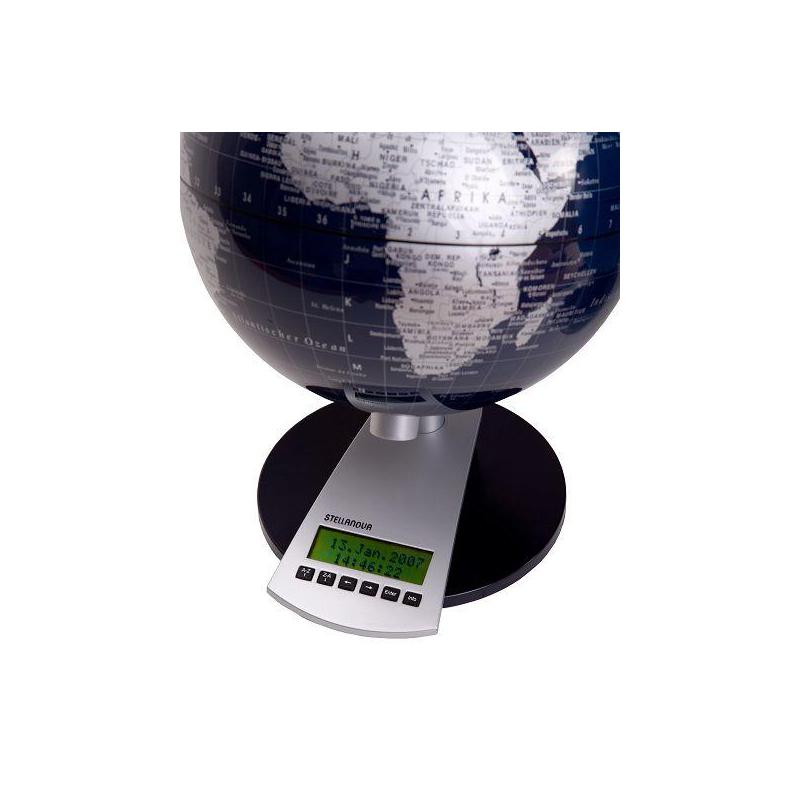 Stellanova Welt-Zeit globe, zwart (Duits) 20cm