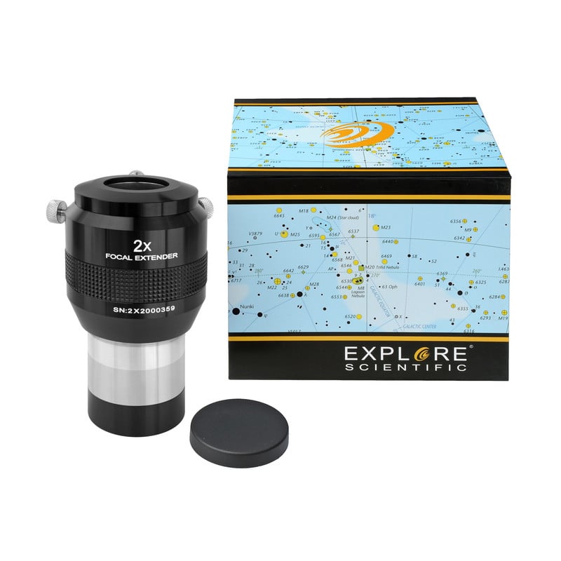 Explore Scientific Barlow lens Brandpuntextender, 2x, 2"