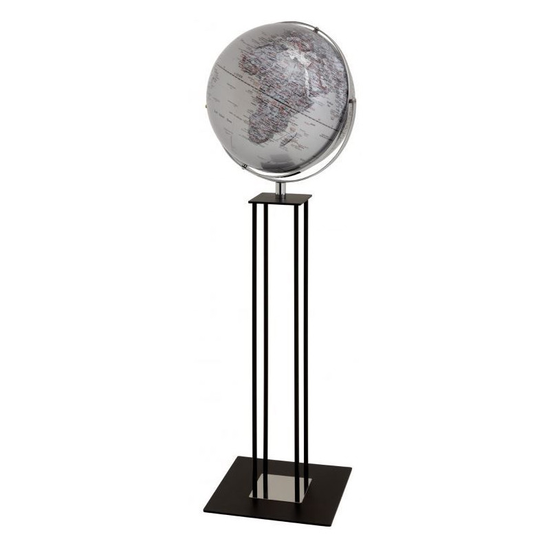 TROIKA Staande globe Worldtrophy Silver 43cm
