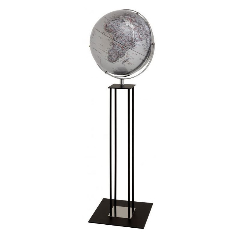 emform Staande globe Worldtrophy Silver 43cm