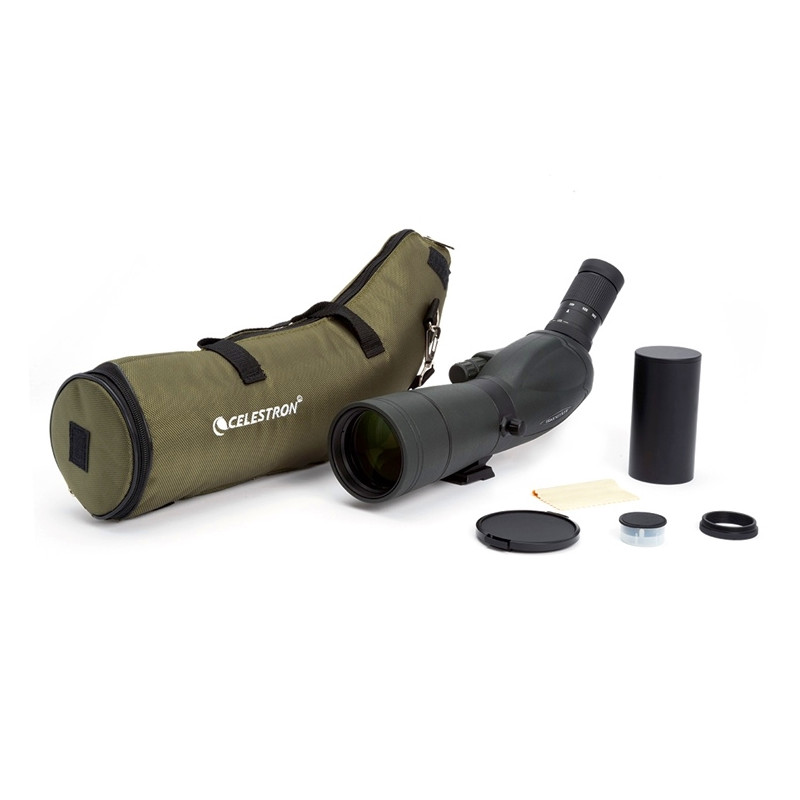 Celestron TrailSeeker gehoekte spotting scope, 16-48x65