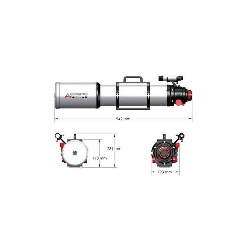 Agema Optics Apochromatische refractor AP 130/1040 SD 130 F8 OTA