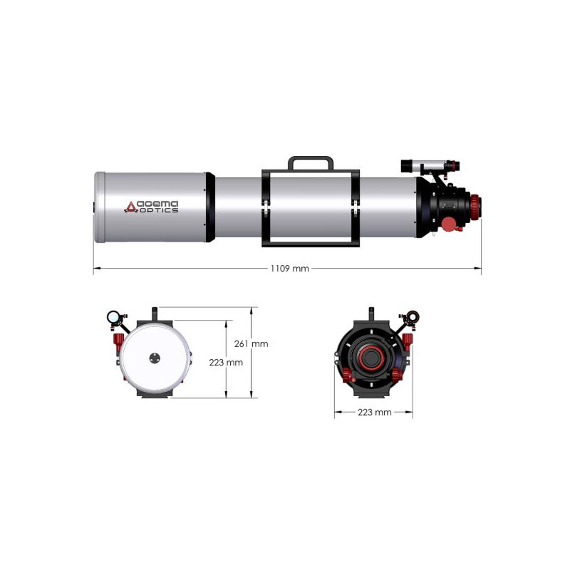 Agema Optics Apochromatische refractor AP 150/1200 SD 150 F8 OTA