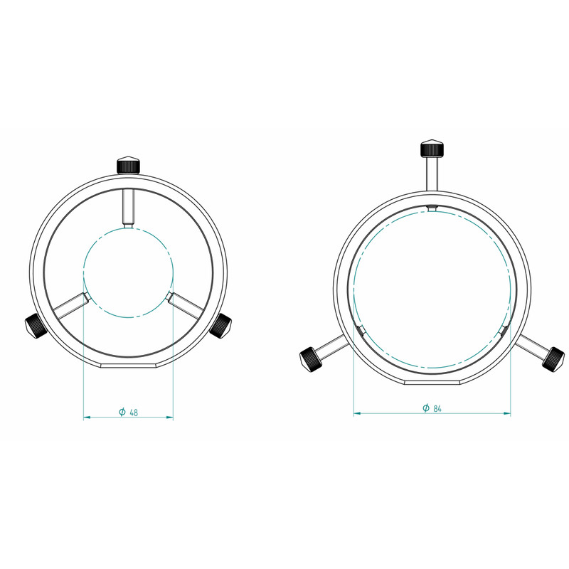 PrimaLuceLab Volgkijker ringen PLUS 90mm