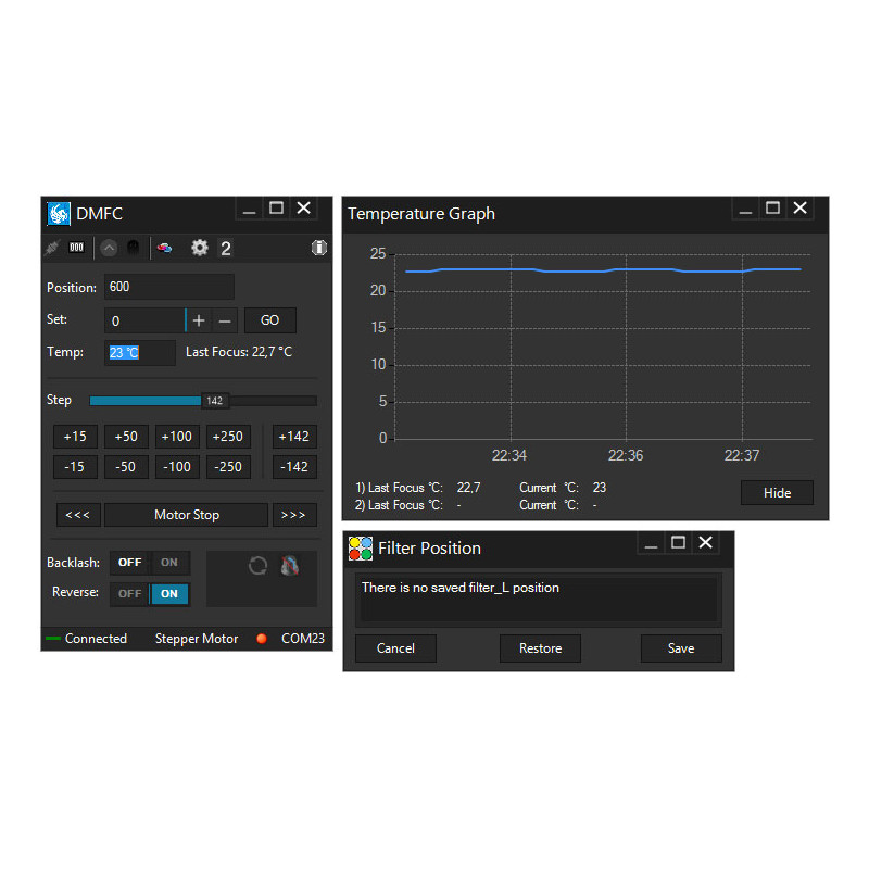 PegasusAstro Bediening, voor focusmotor DMFC