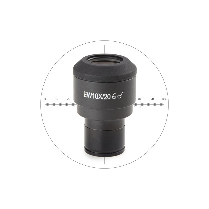 Euromex Oculair meten IS.6010-CM, WF10x/20 mm, 10/100 microm., crosshair, Ø 23.2 mm (iScope)