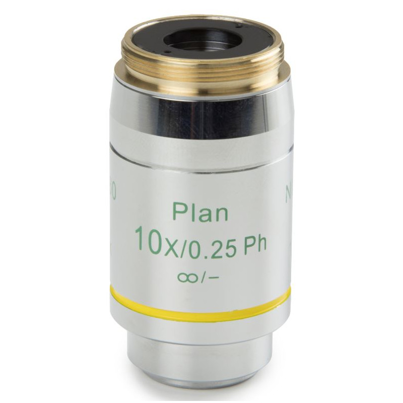 Euromex objectief DX.7710, 10x/0.25 PLPHi, plan, fase, oneindig (Delphi-X)