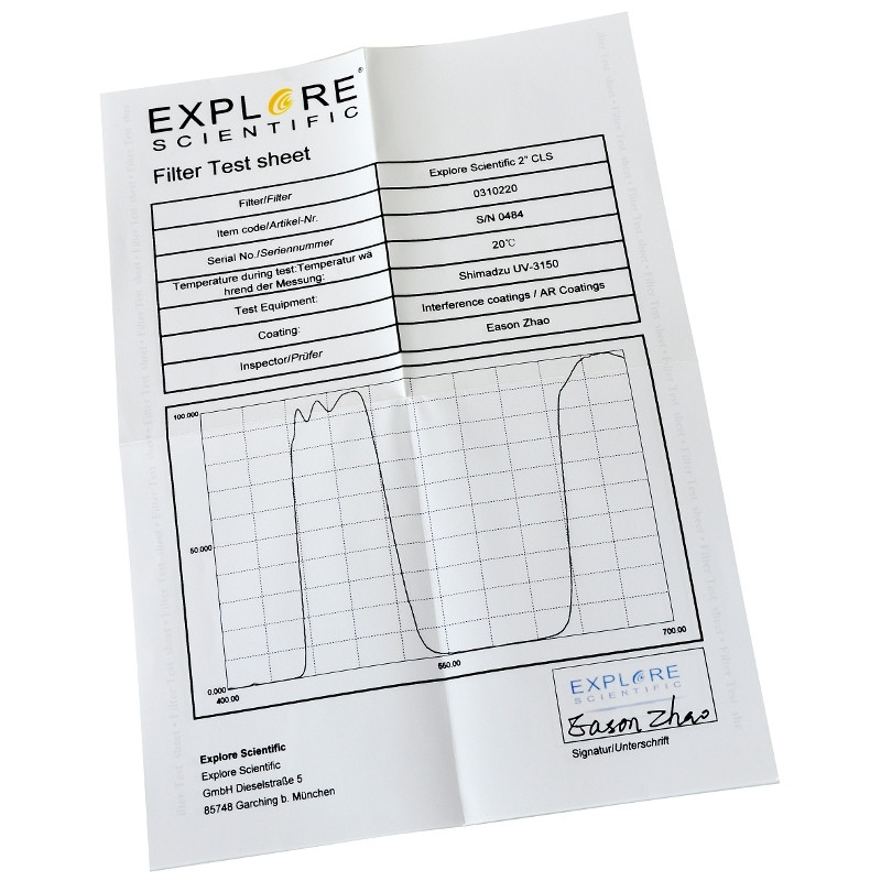 Explore Scientific Filters CLS-filter, 2"