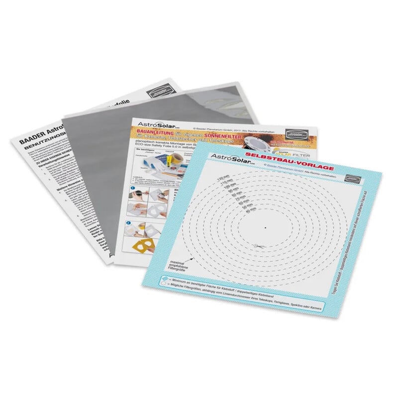 Baader -filterfolie AstroSolar® ECO-size Safety-folie OD 5,0, 140 x 155 mm