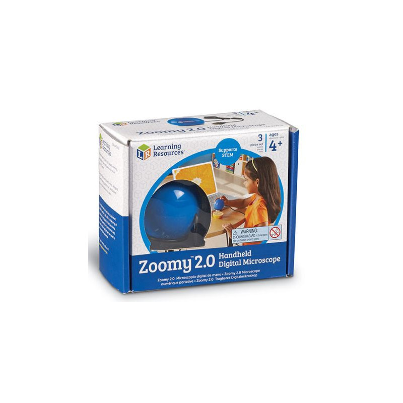 Learning Resources Zoomy 2.0 digitale handmicroscoop (blauw)