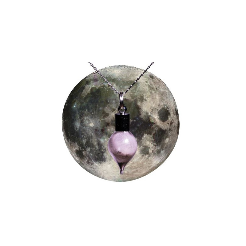 Jurassic Jewellery Meteoriet maanstofketting (druppelvormig)