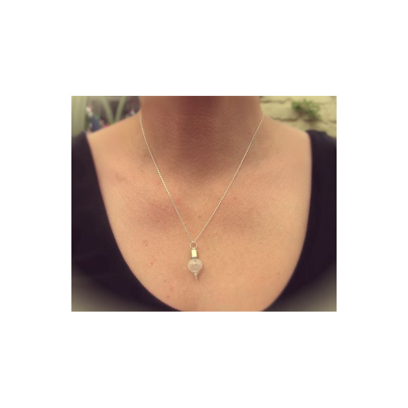 Jurassic Jewellery Meteoriet maanstofketting (druppelvormig)