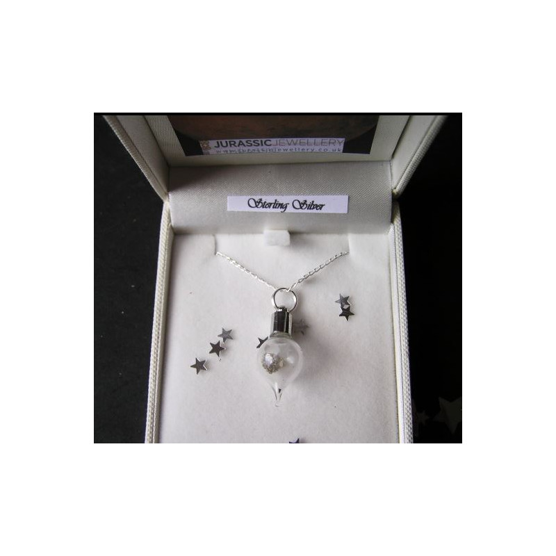 Jurassic Jewellery Meteoriet marsstofketting (druppelvormig)