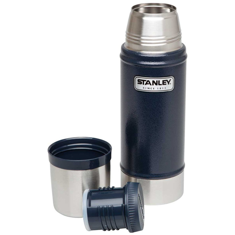 Stanley Classic thermoskan, 0,47l, blauw/zilver