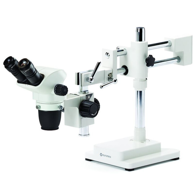 Euromex NZ.1702-B, NexiusZoom EVO, 6,5x tot 55x, dubbelarmig statief, w.o. verlichting, bino