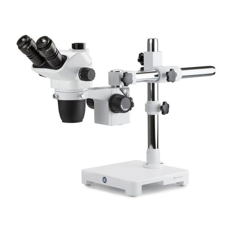 Euromex NZ.1703-U, NexiusZoom, 6,5x tot 55x, eenarmig statief, w.o. verlichting, trino