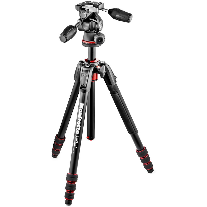 Manfrotto Aluminium statief MK190GOA4TB-3W, met 3-weg-kop