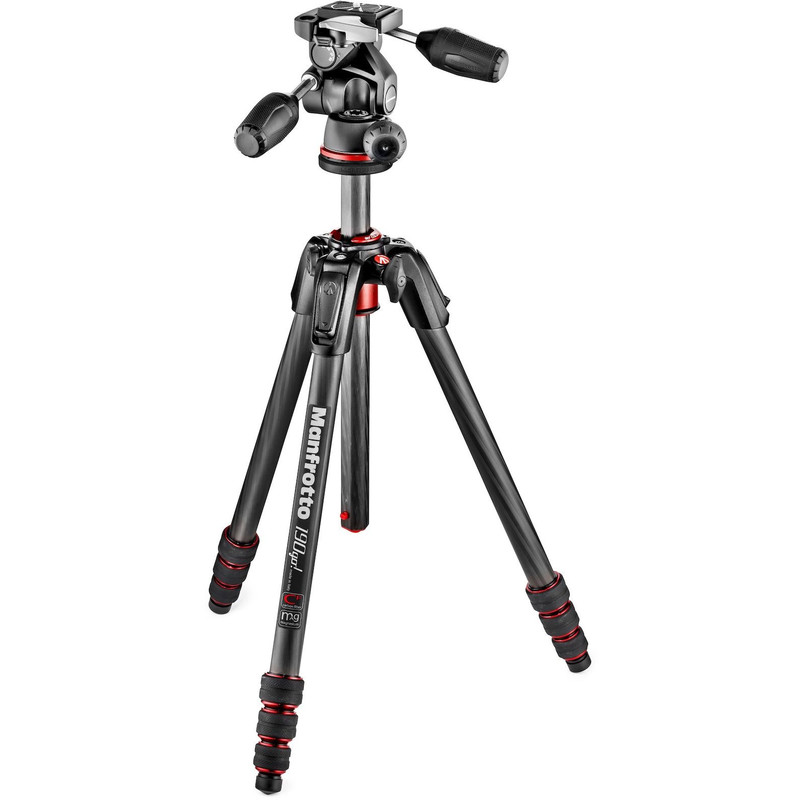 Manfrotto Carbon statief MK190GOC4TB-3W, met 3-weg-kop