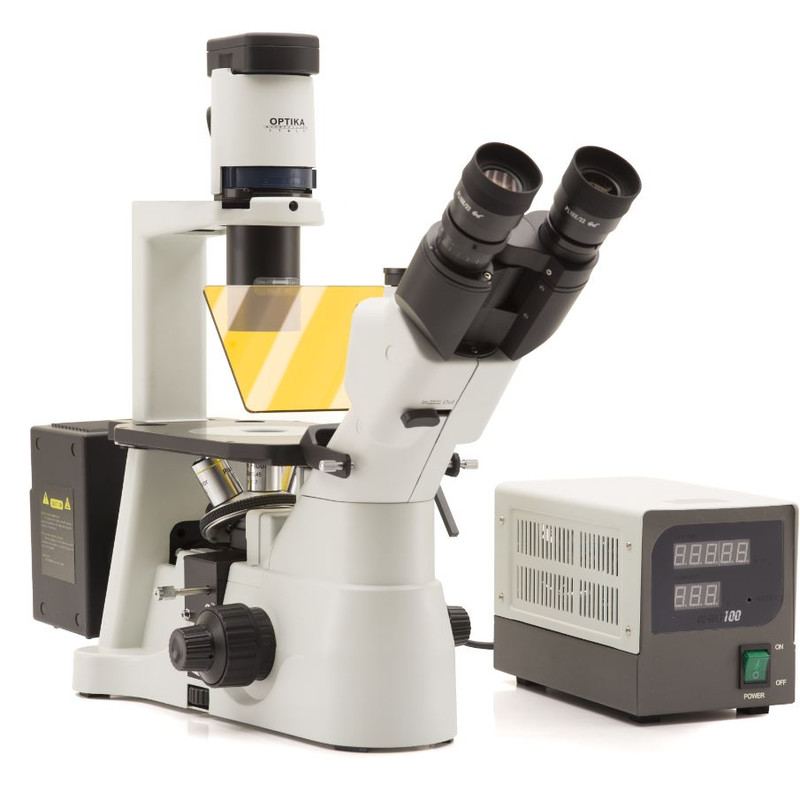 Optika microscoop IM-3F-SW, trino, inverse, fase, FL-HBO, B+W Filters, IOS LWD B+W, 40x-400x, CH