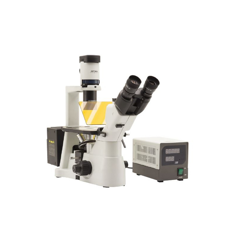Optika Omgekeerde microscoop Mikroskop IM-3FL4-SW, trino, invers, FL-HBO, B&G Filter, IOS LWD U-PLAN F, 100x-400x, CH
