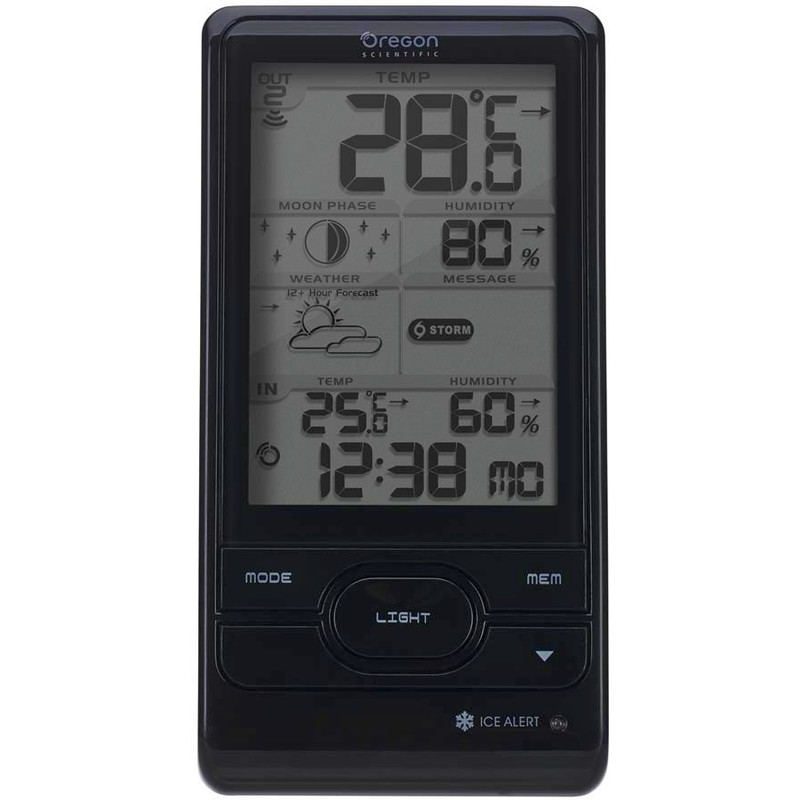 Oregon Scientific BAR 208HG weerstation, zwart