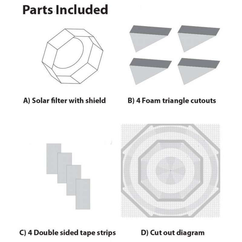 Explore Scientific Zonnefilters Sun Catcher zonnefilter voor 110-130mm telescopen