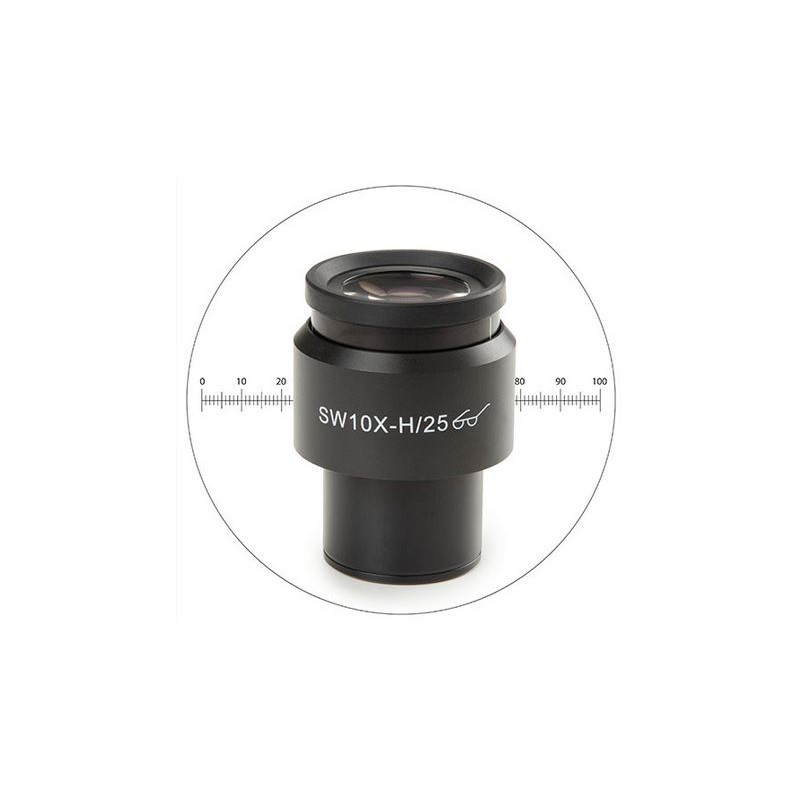 Euromex Oculair meten 10x/25mm SWF, micrometer, Ø: 30mm, DX.6010-M (Delphi-X)