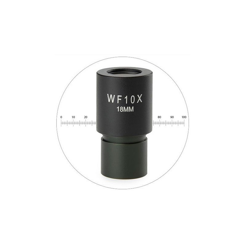 Euromex Oculair meten HWF 10x/18 mm, micrometerschaal, EC.6010-M (EcoBlue)