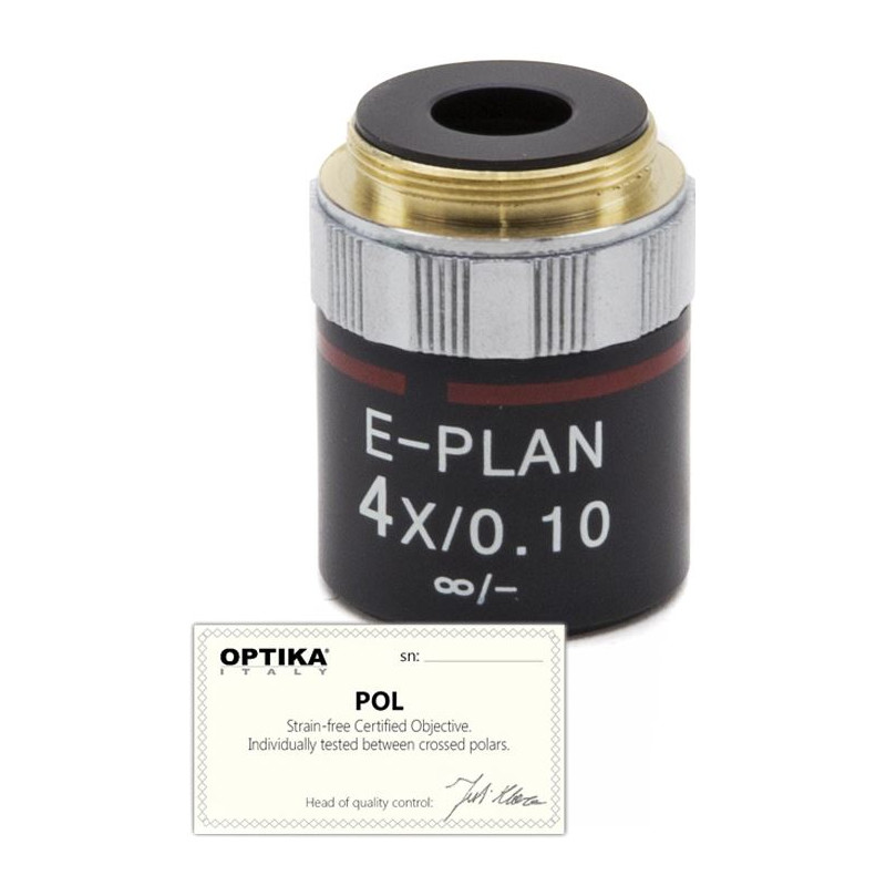 Optika Objectief 4x/0.10, infinity, N-plan, POL, M-144P  (B-383POL)