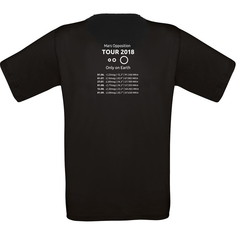 T-Shirt Mars Oppositie 2018 - Maat XL zwart