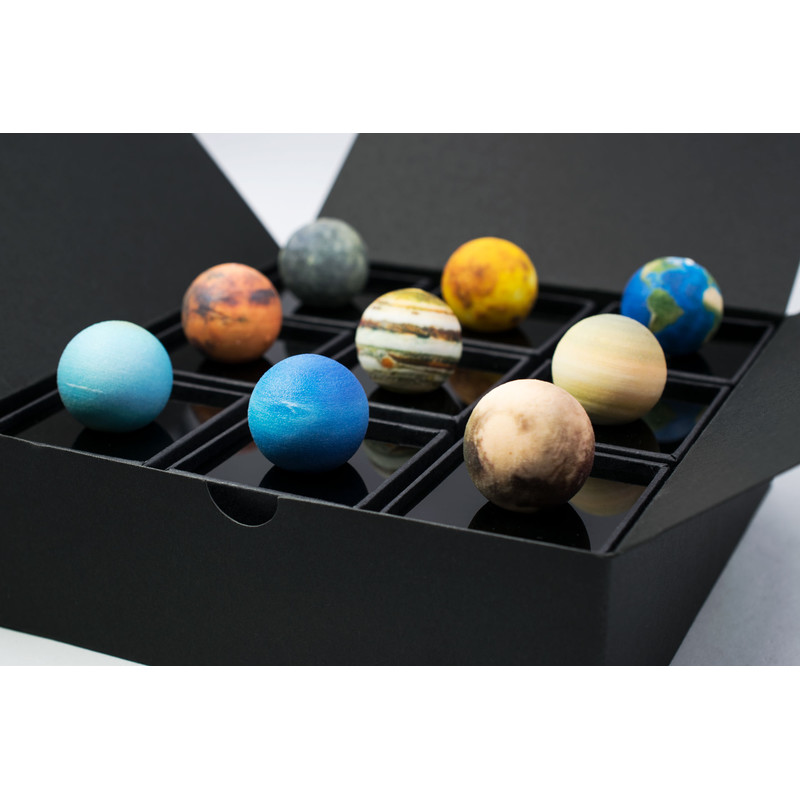 AstroReality Reliefglobe Solar System Mini Set 9 x 3 cm