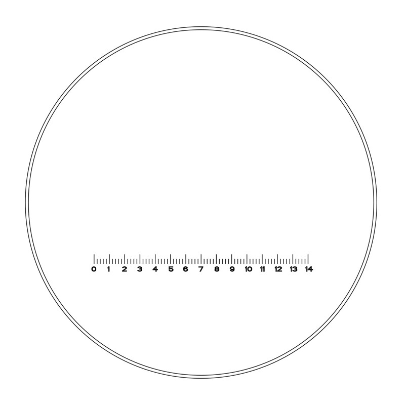 Motic Micrometerplaat Streepplaat, 70/14mm, Ø: 23mm (SMZ-140)