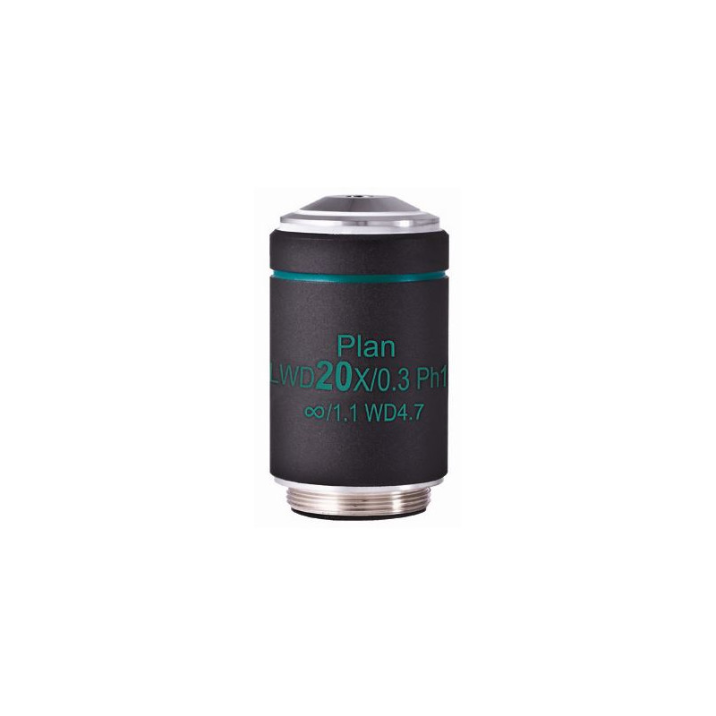 Motic Objectief WD PL Ph CCIS, plan, achro, fase, 20x/0.3 w.d. 4.7mm, Ph1 (AE2000)