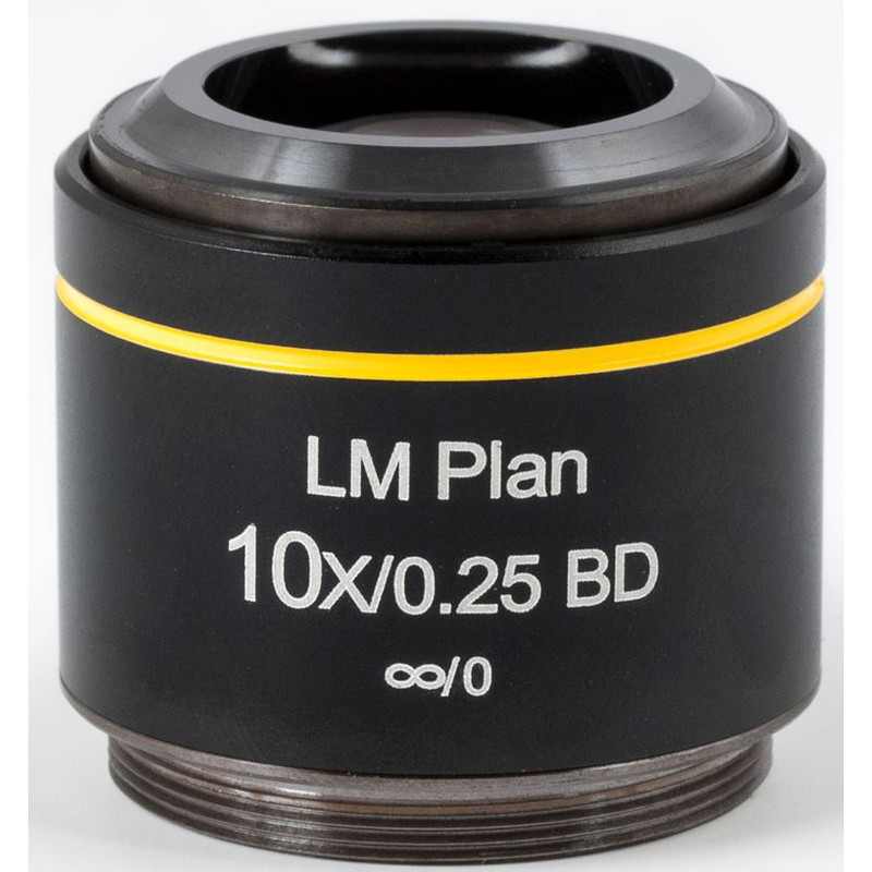 Motic Objectief LM BD PL, CCIS, LM, plan, achro, BD 10x/0.25, w.d.16.3mm (AE2000 MET)