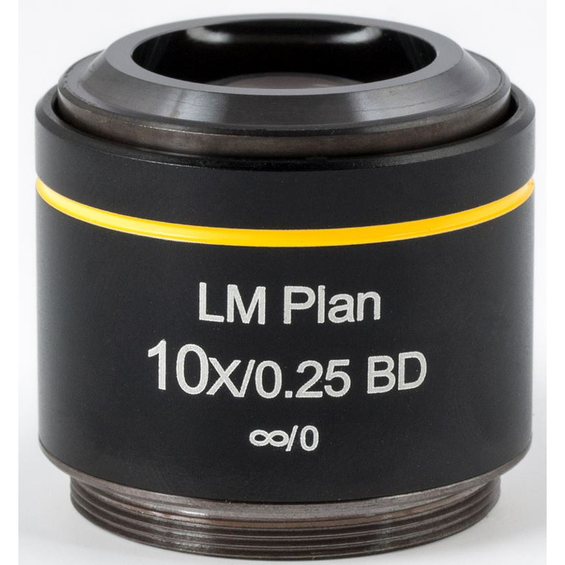 Motic Objectief LM BD PL, CCIS, LM, plan, achro, BD 10x/0.25, w.d.16.3mm (AE2000 MET)